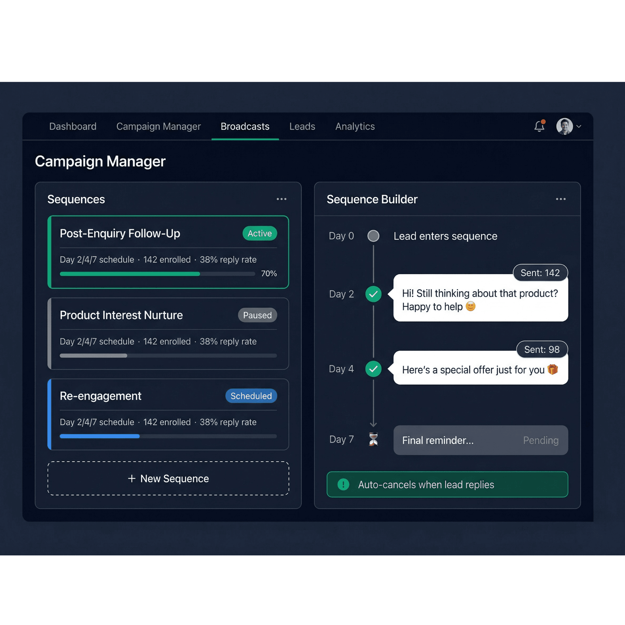 AI conversation flow demonstrating multi-turn dialogue handling