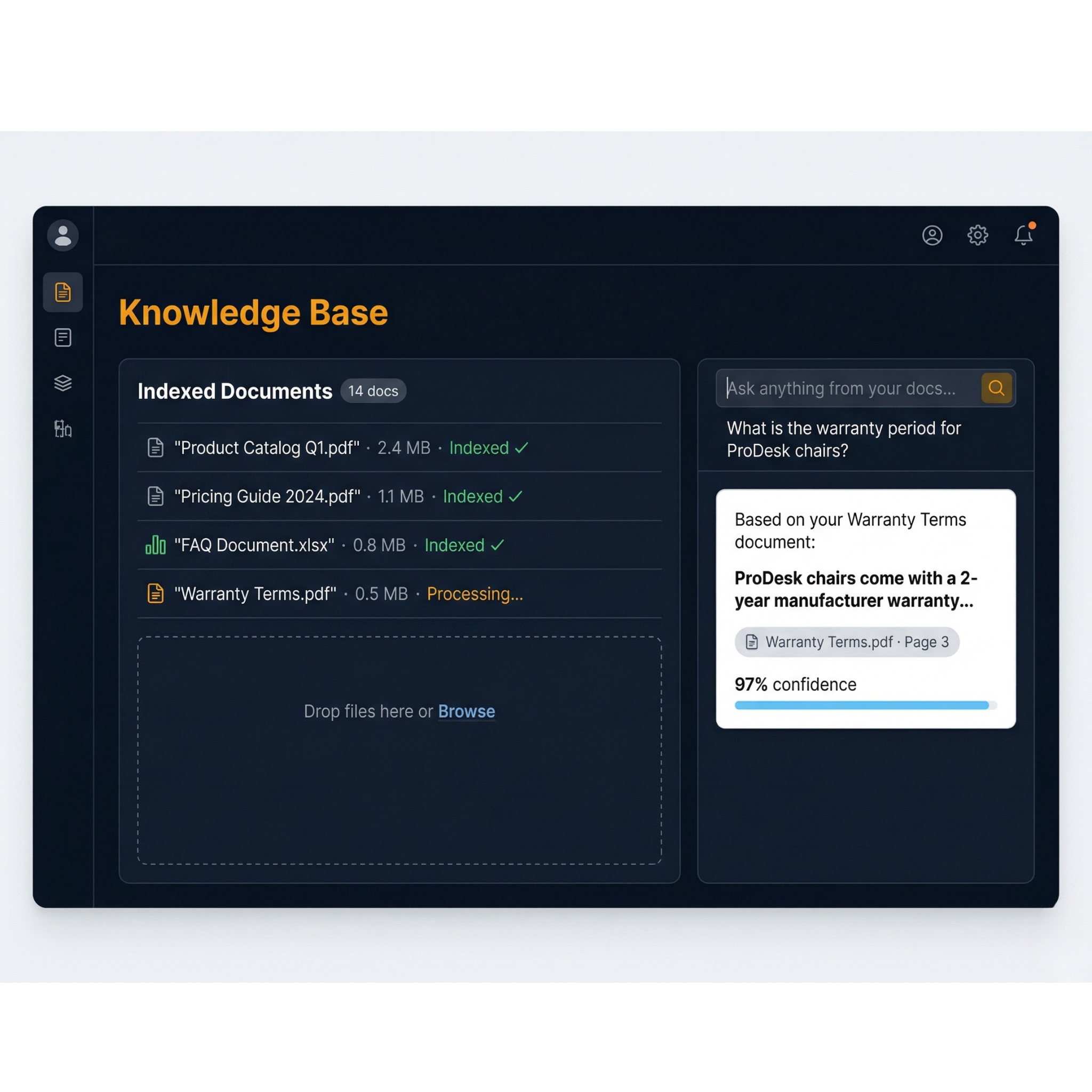 Knowledge Base Integration - Knowledge Management feature demonstration